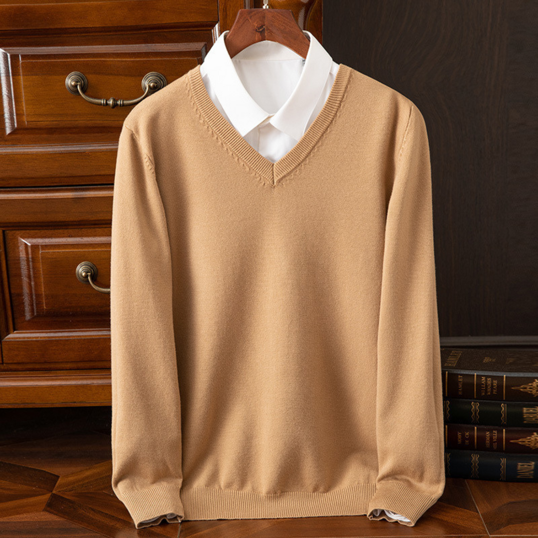 Bexford™ | Pure Cashmere V-Neck Jumper for Men