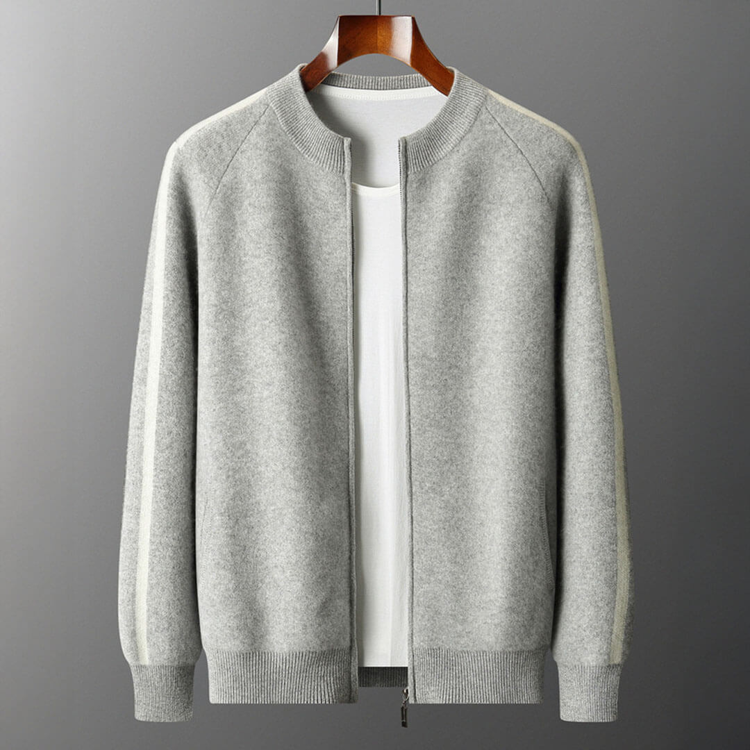 Varenna Cashmere Zip Cardigan