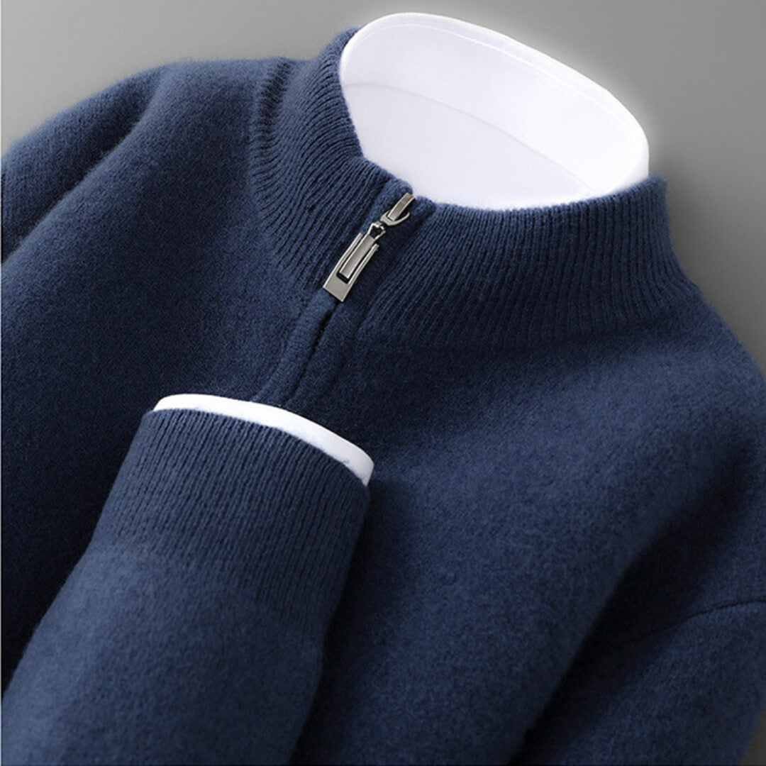 Ravello Cashmere Zip Cardigan