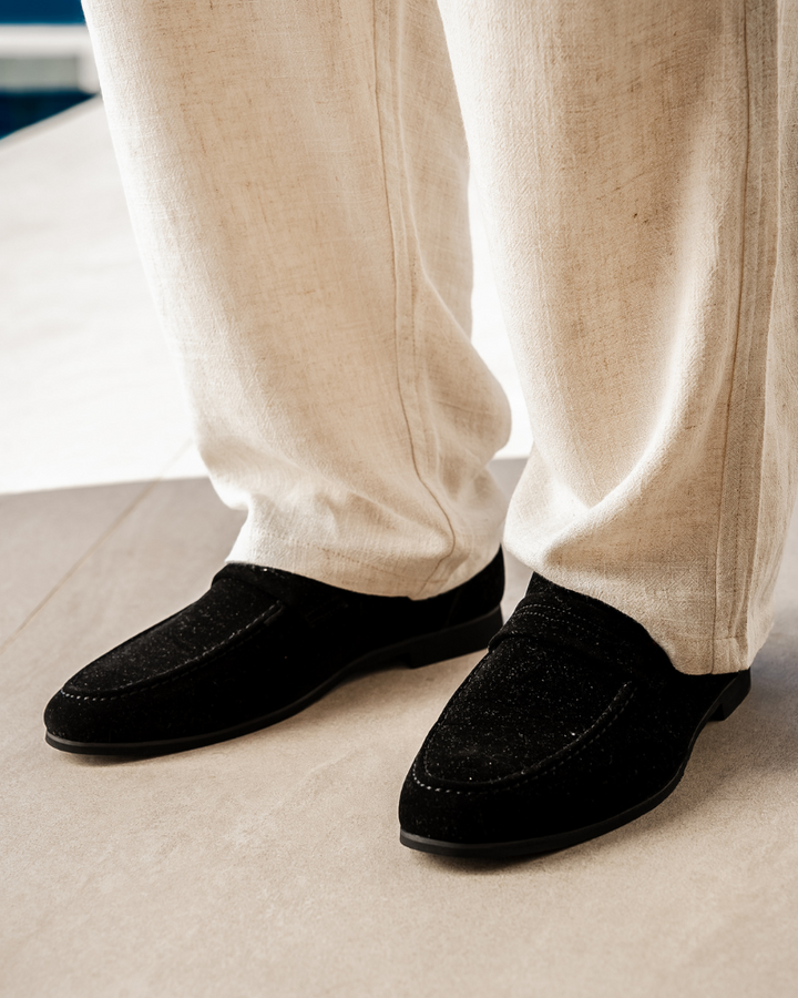 40 RULE™ | Suede Penny Loafers