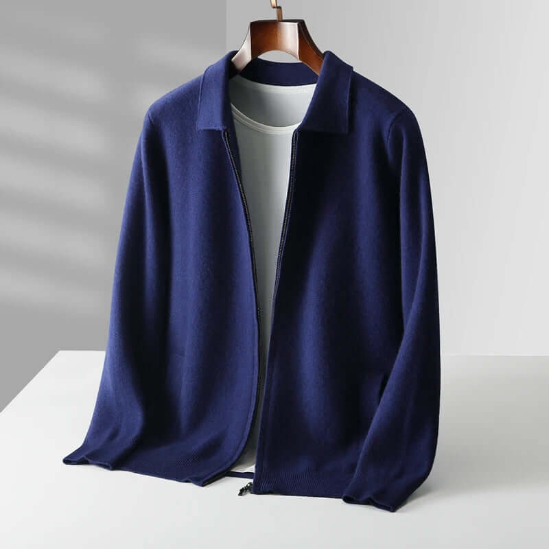 Ethan - Cashmere Zip Cardigan