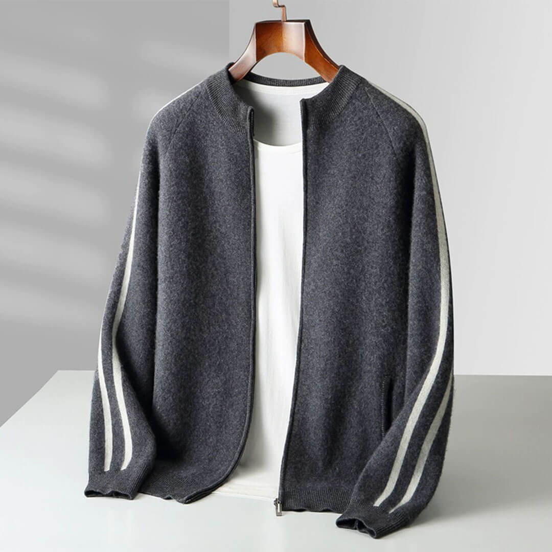 Varenna Cashmere Zip Cardigan