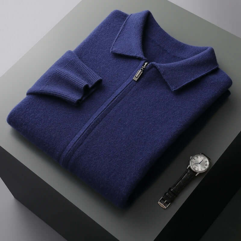 Ethan - Cashmere Zip Cardigan