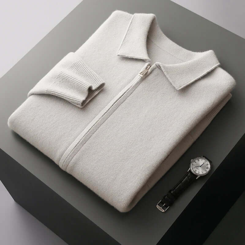 Ethan - Cashmere Zip Cardigan