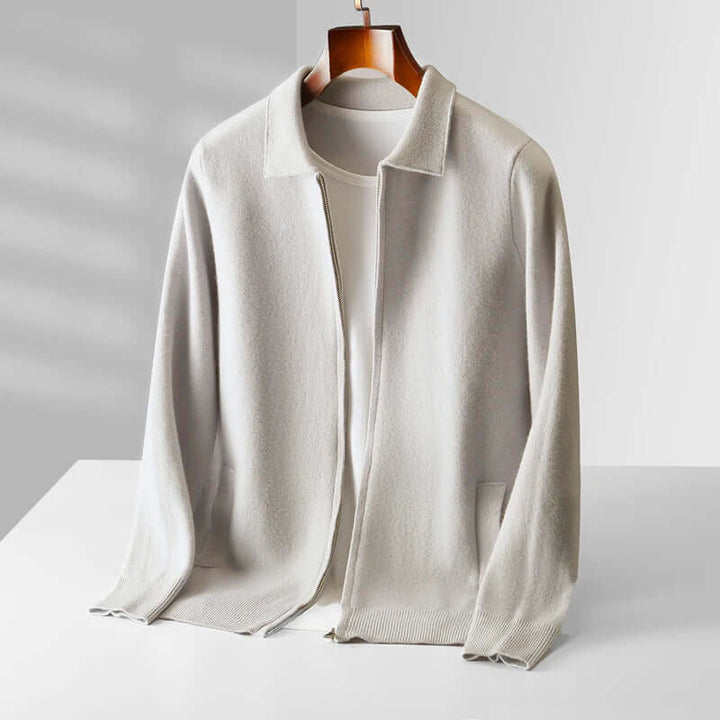 Ethan - Cashmere Zip Cardigan