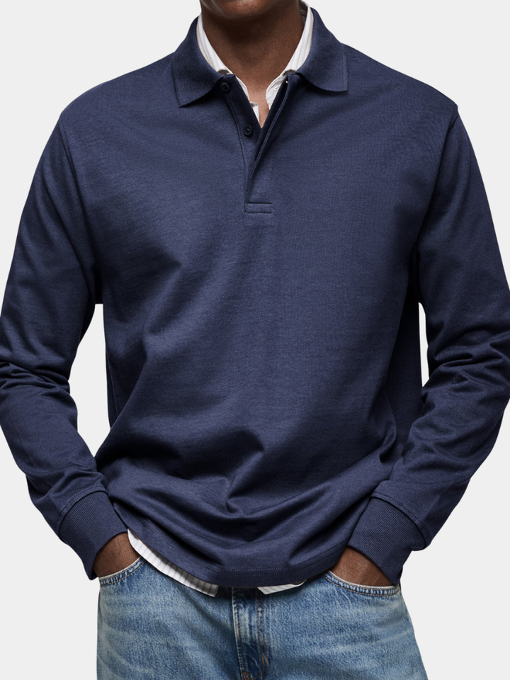 MARCONELLI | LUXURY LONG-SLEEVE POLO