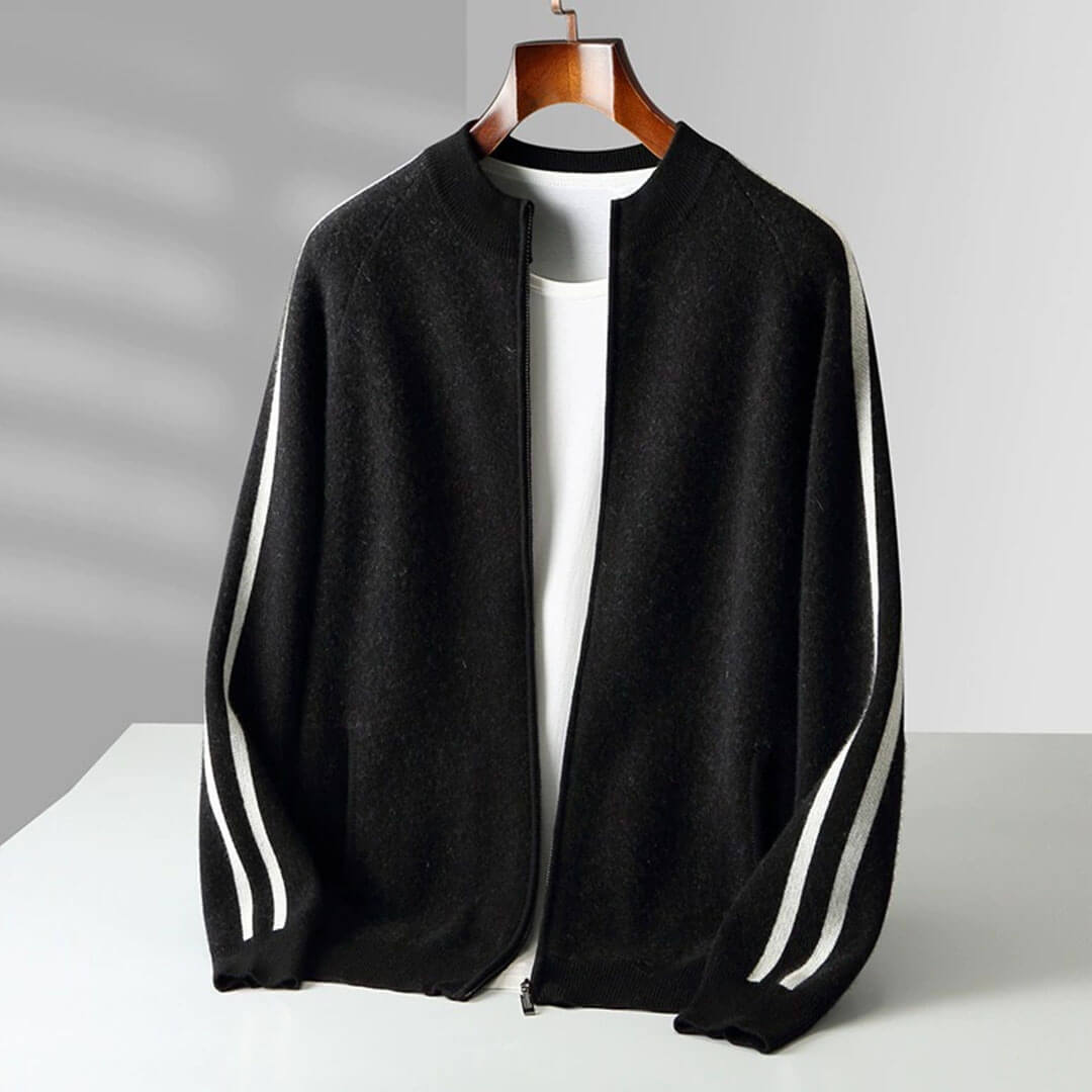 Varenna Cashmere Zip Cardigan