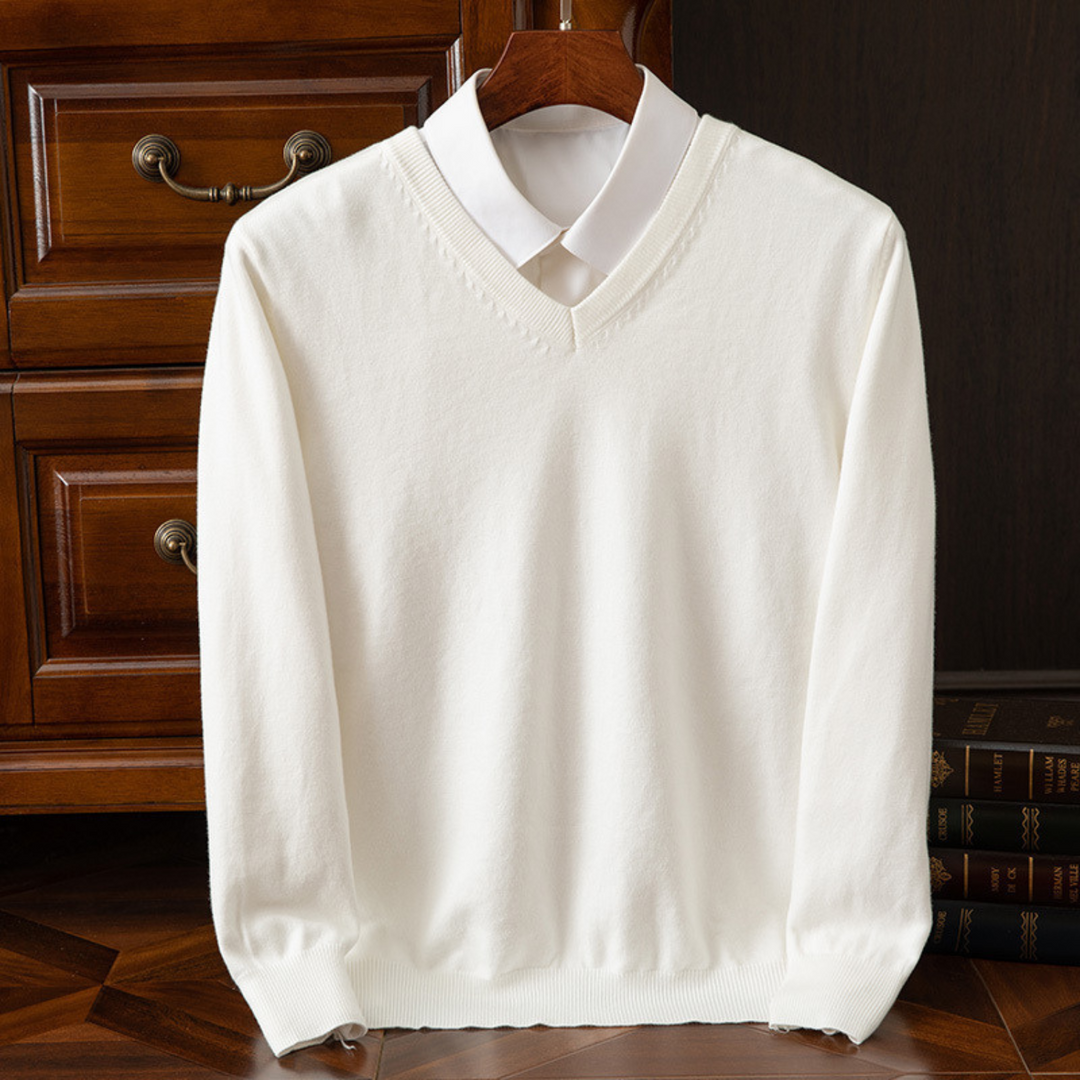 Bexford™ | Pure Cashmere V-Neck Jumper for Men