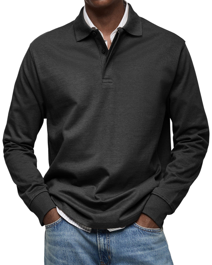 MARCONELLI | LUXURY LONG-SLEEVE POLO