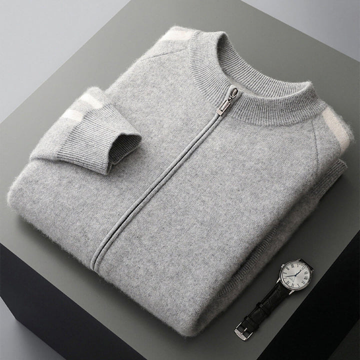 Varenna Cashmere Zip Cardigan