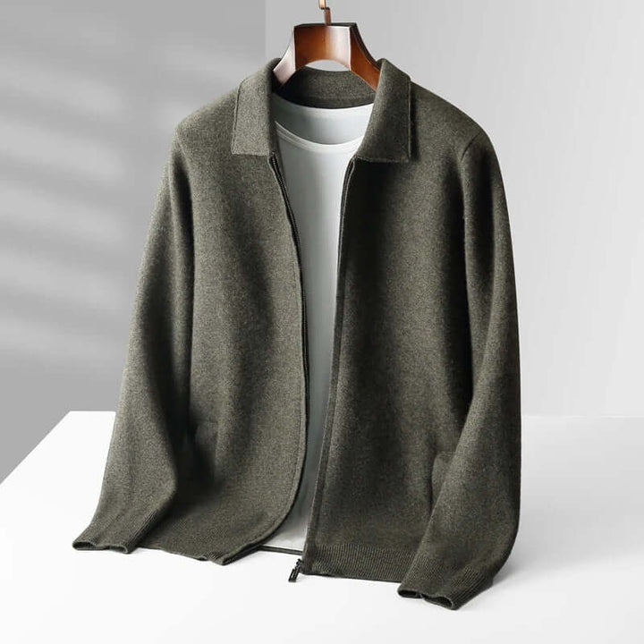 Ethan - Cashmere Zip Cardigan