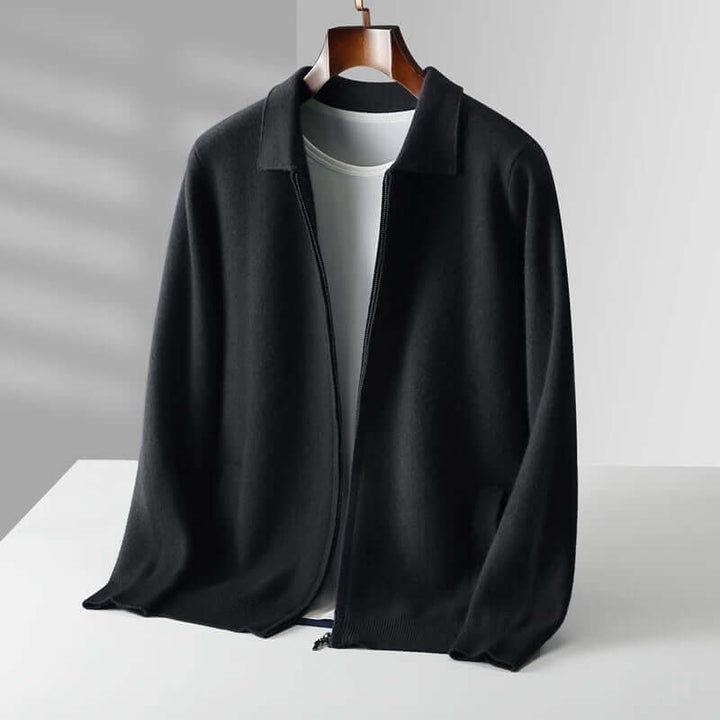 Ethan - Cashmere Zip Cardigan