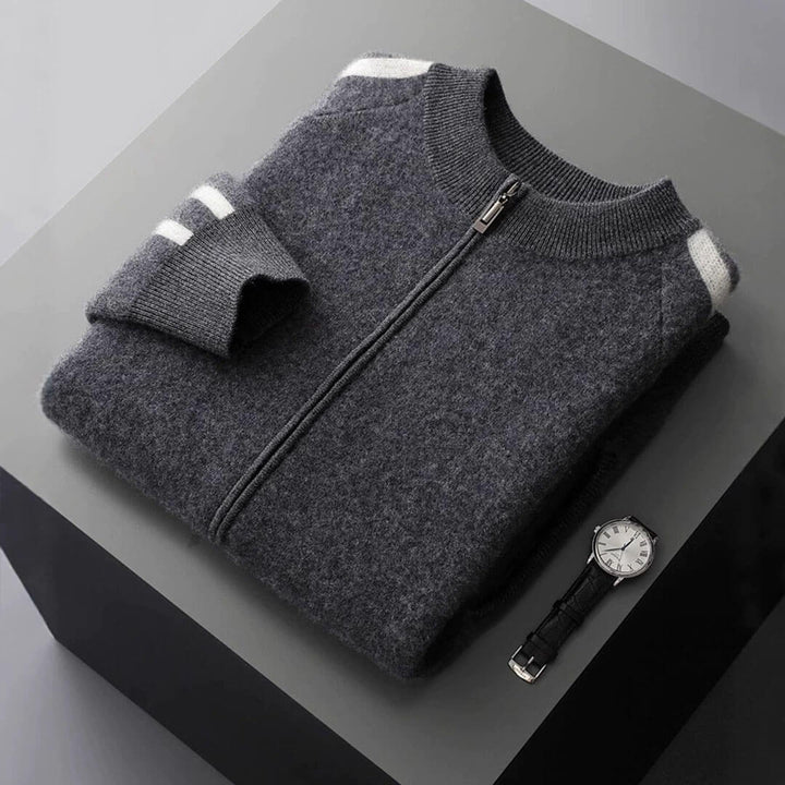 Varenna Cashmere Zip Cardigan