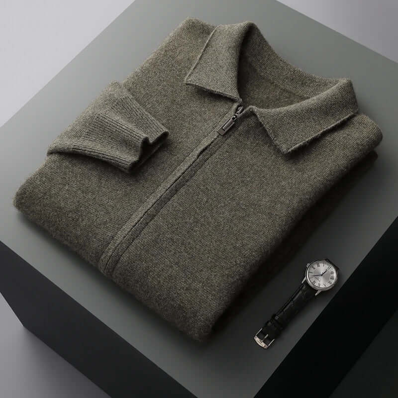 Ethan - Cashmere Zip Cardigan