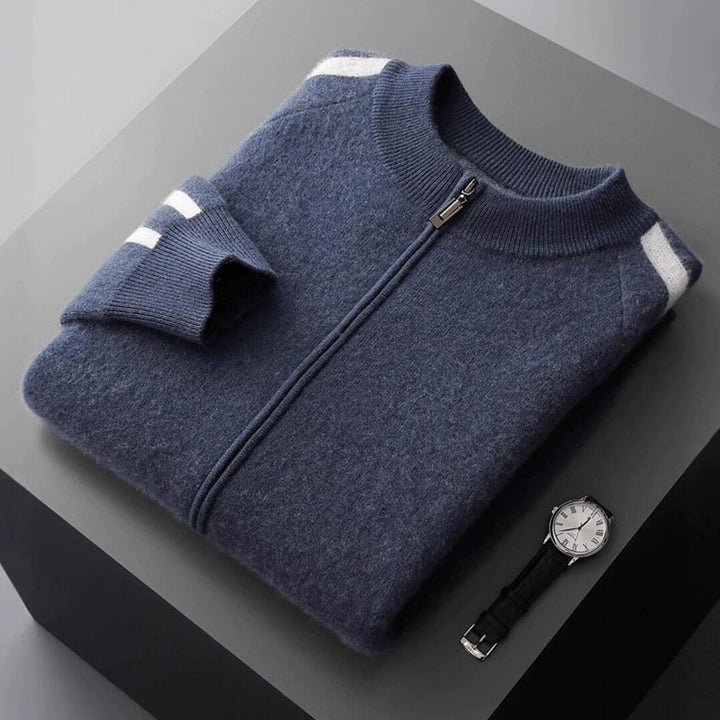 Varenna Cashmere Zip Cardigan