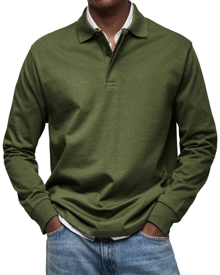 MARCONELLI | LUXURY LONG-SLEEVE POLO