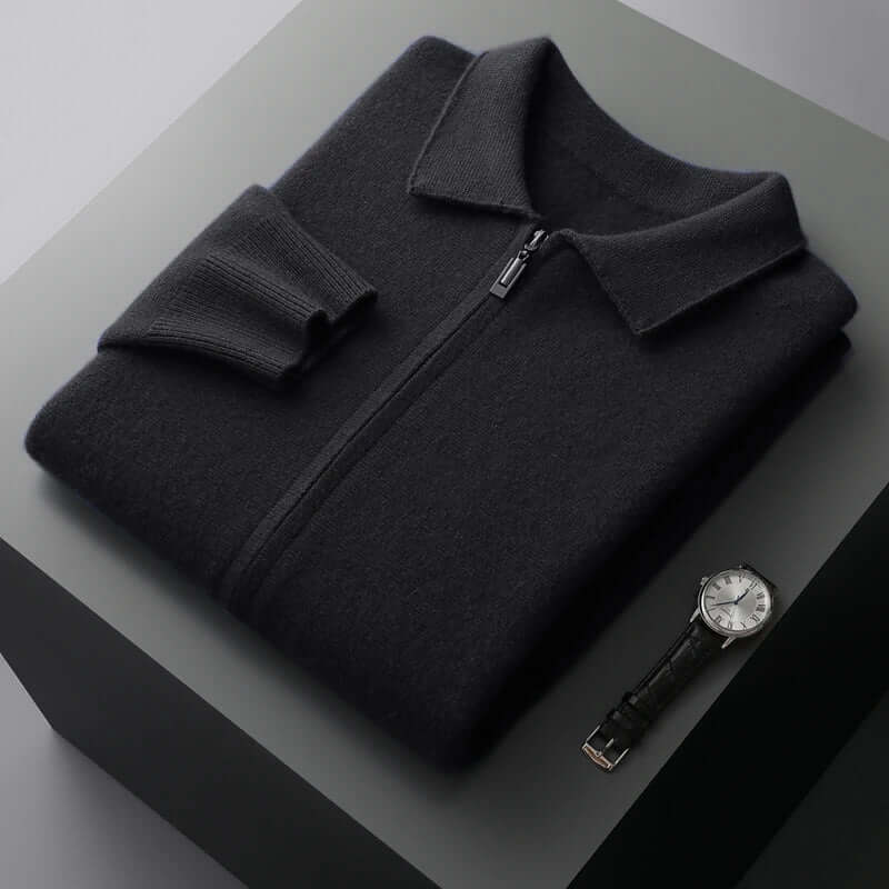 Ethan - Cashmere Zip Cardigan