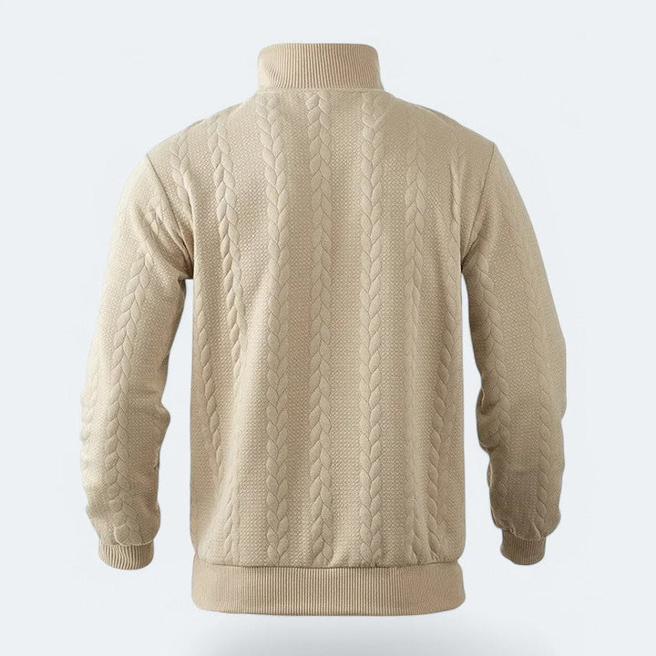 Leonardo Cotton Half Zip