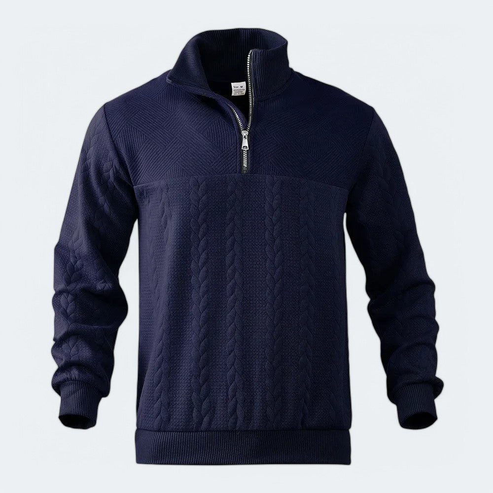 Leonardo Cotton Half Zip