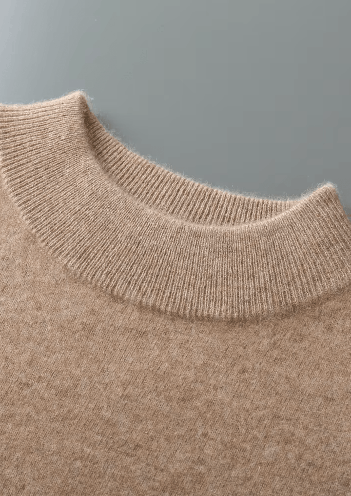 MERINO WOOL CLASSIC MOCKNECK SWEATER