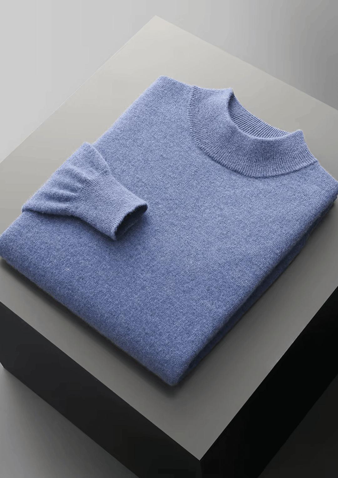 MERINO WOOL CLASSIC MOCKNECK SWEATER
