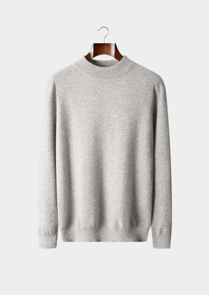 MERINO WOOL CLASSIC MOCKNECK SWEATER
