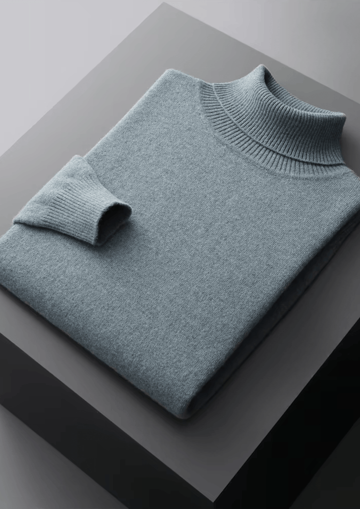 MERINO WOOL CLASSIC ROLLNECK SWEATER