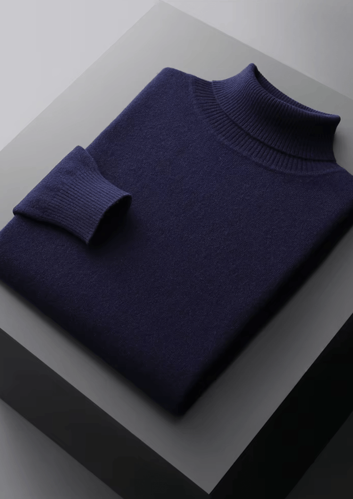 MERINO WOOL CLASSIC ROLLNECK SWEATER