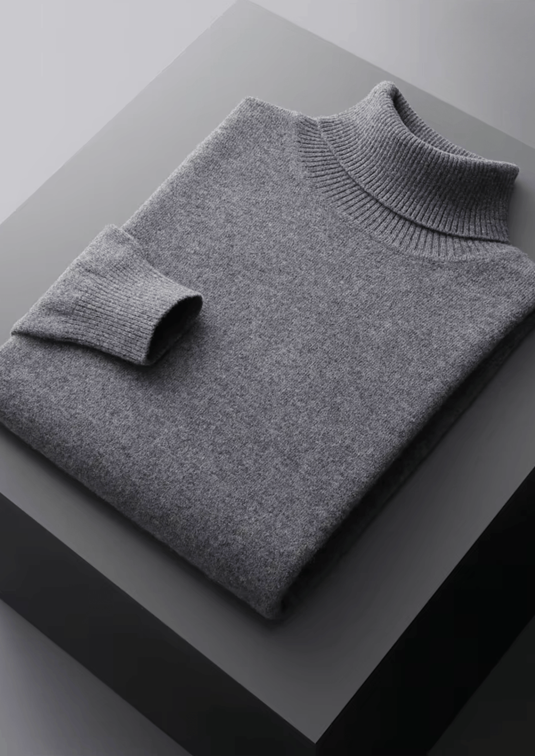 MERINO WOOL CLASSIC ROLLNECK SWEATER