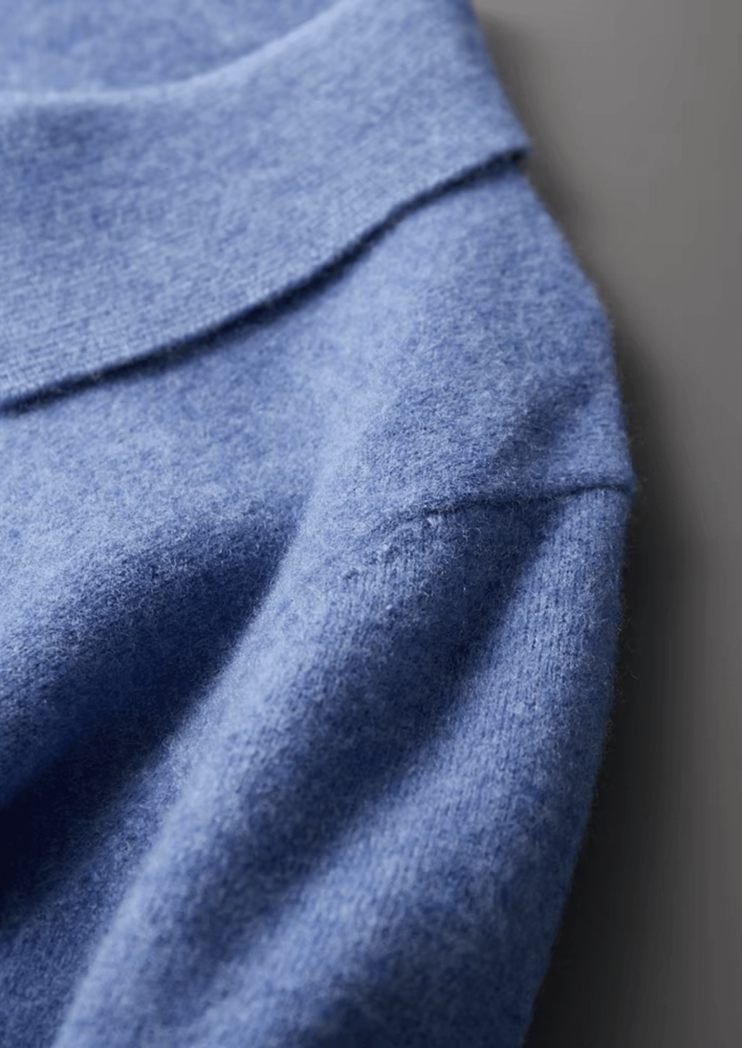 MERINO WOOL HALF ZIP POLO