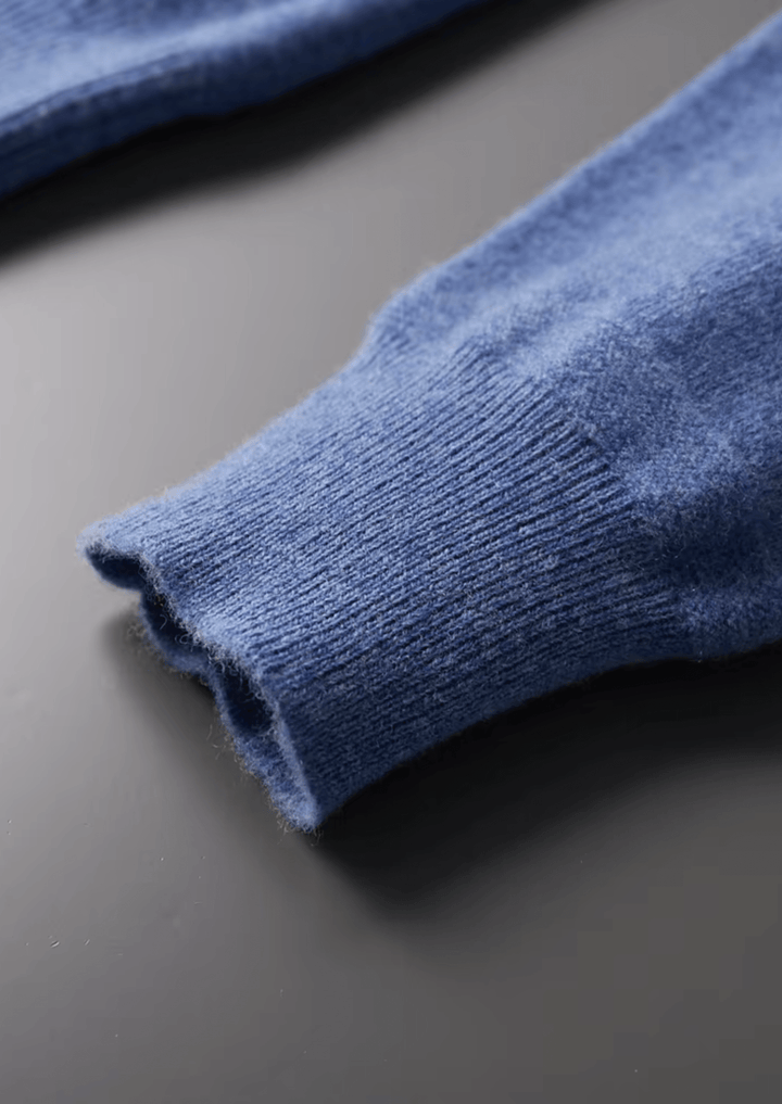 MERINO WOOL HALF ZIP POLO