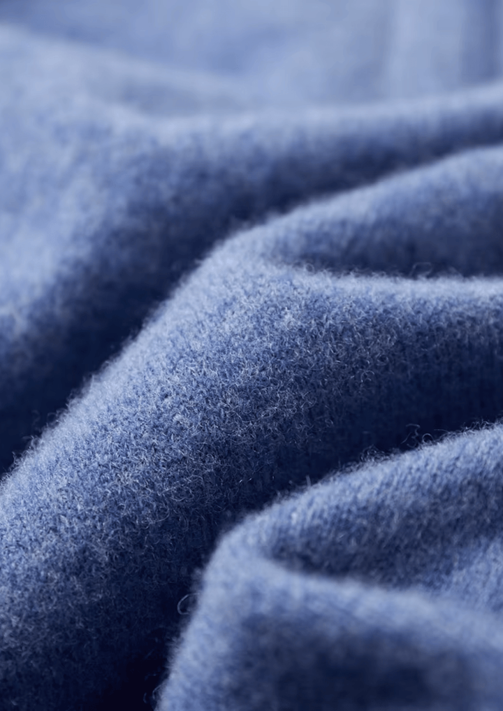 MERINO WOOL HALF ZIP POLO