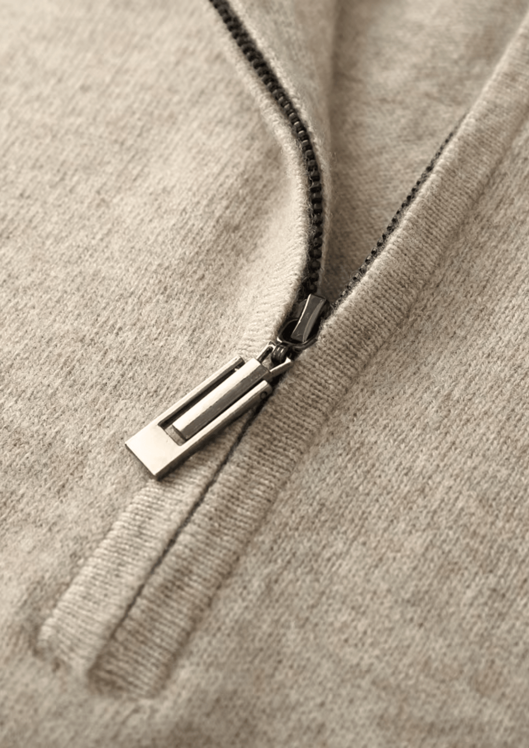 MERINO WOOL COZY HALF ZIP SWEATER