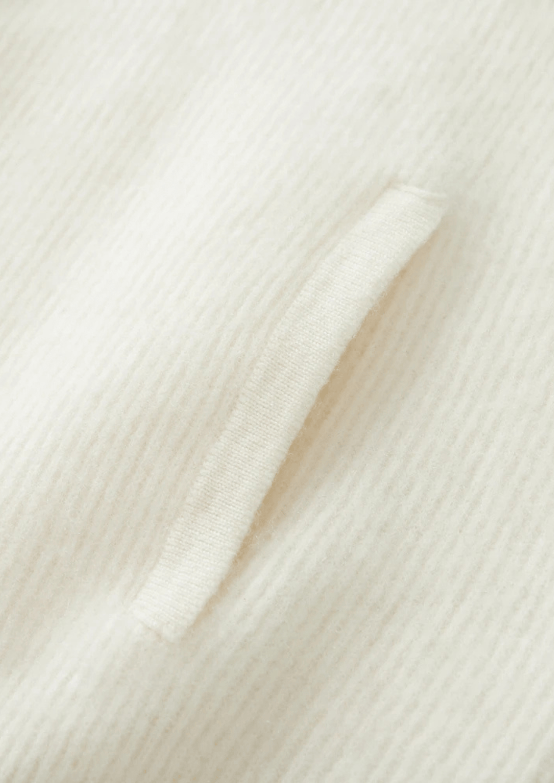 MERINO WOOL RIBBED ZIPPER CARDIGAN